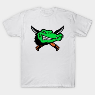 Alligator Face Swords Logo T-Shirt